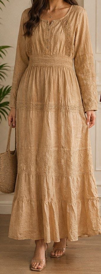 پیراهن ساحلی نخ